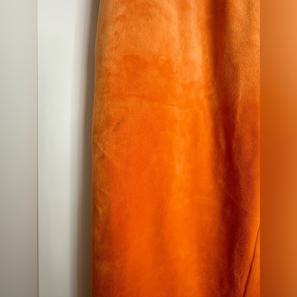 Danielle Guizio ‘Guizio PT2’ Velour Joggers in Orange - Picture 7 of 11